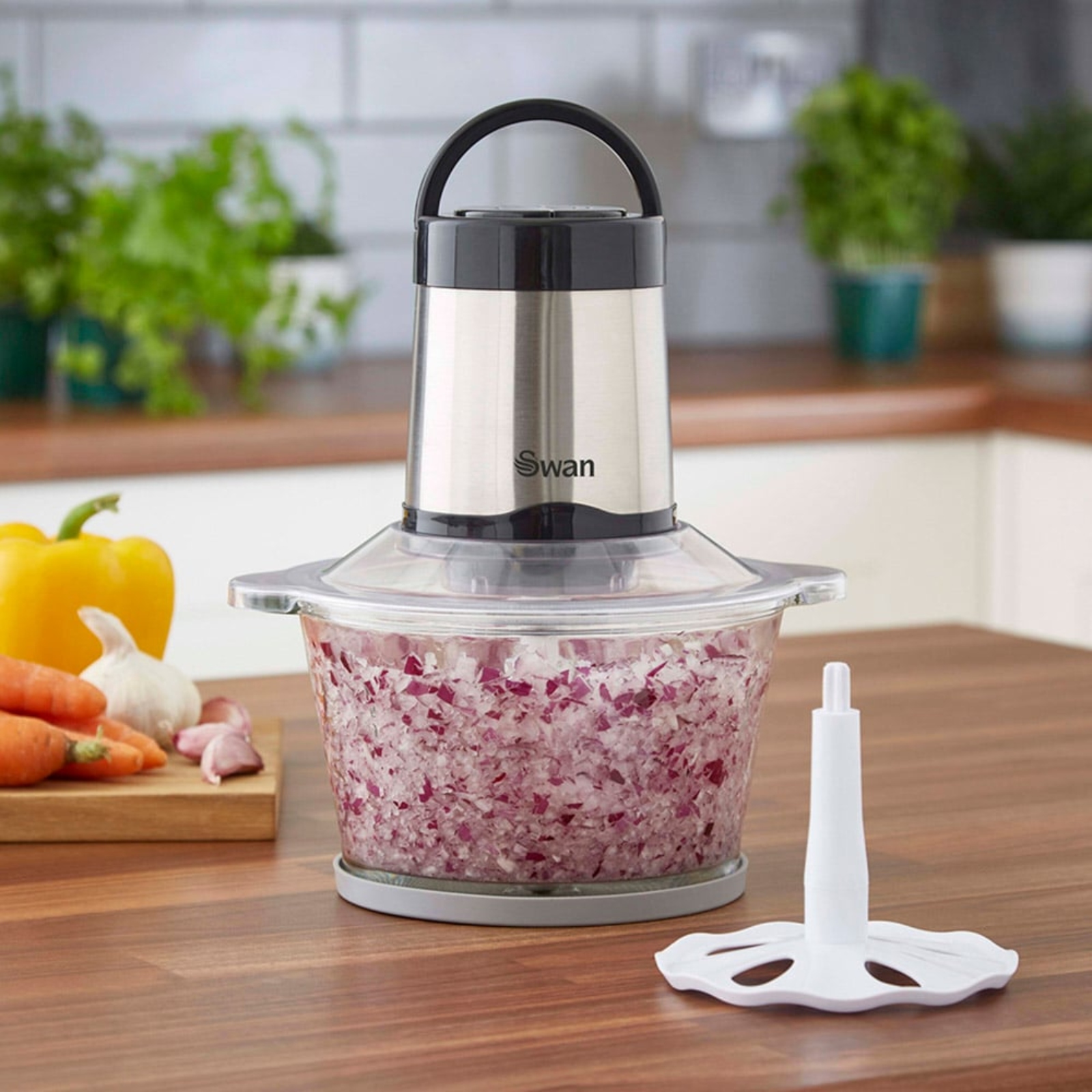 Swan SP42010N Compact Food Chopper Silver Swan SP42010N Compact Food Chopper Silver - Image 2