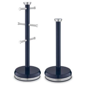 Tower Belle Mug Tree & Towel Pole Set Midnight Blue