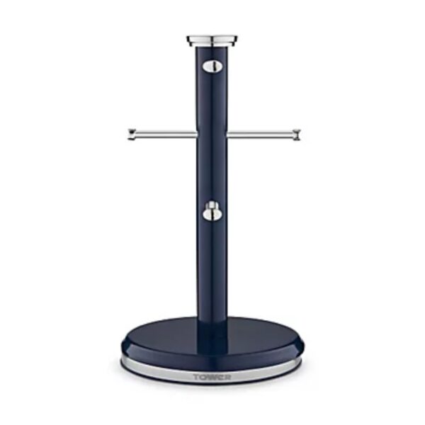 Tower T826172MNB Belle Mug Tree & Towel Pole Set Midnight Blue