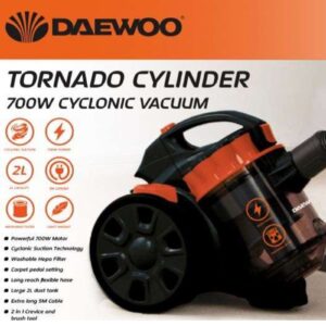 Daewoo FLR00152 700W Cylinder Vacuum Black Daewoo 700W Cylinder Vacuum