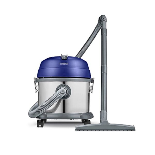 Tower Stainless Steel Wet & Dry Vacuum Cleaner Silver