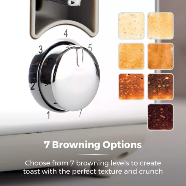 Tower T20080GRY Ash Grey 2 Slice Toaster - Image 3