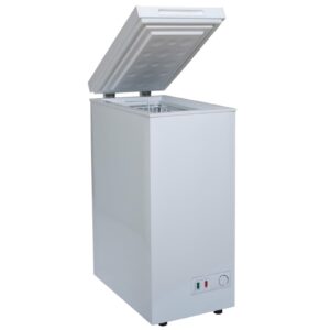SIA CHF60W 36cm White Chest Freezer, Freestanding Slimline Compact
