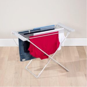 Daewoo HEA1901 120W Foldable Heated Airer White Daewoo 120W Foldable Heated Airer White
