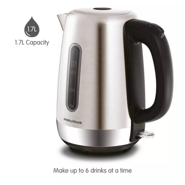 Morphy Richards 102786 Equip 1.7L Jug Kettle Silver