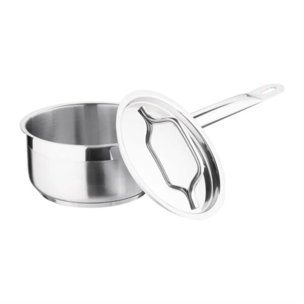 Nisbets DF669 Essentials Saucepan With Lid 14cm Stainless Steel