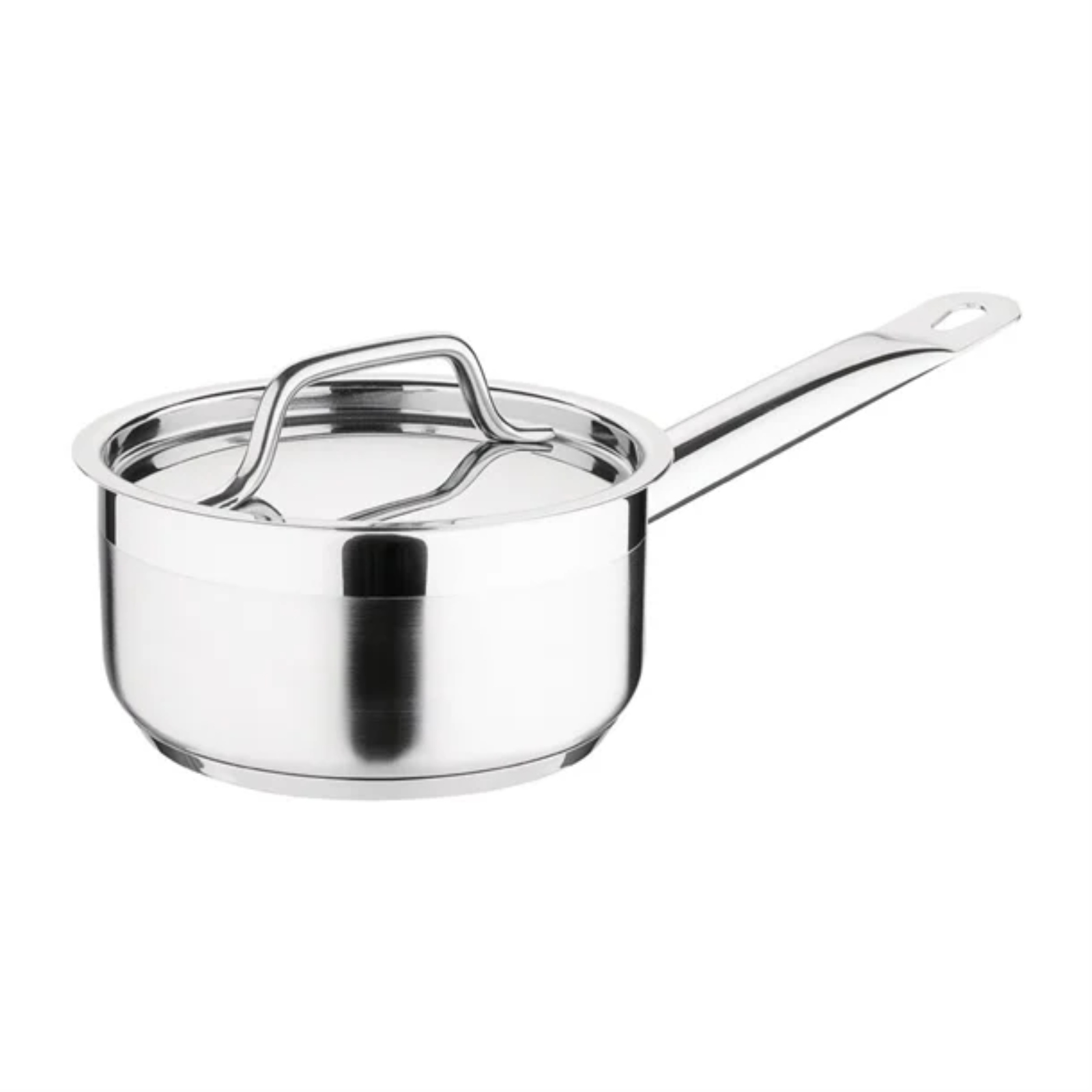 Nisbets Essentials Saucepan With Lid 14cm Stainless Steel