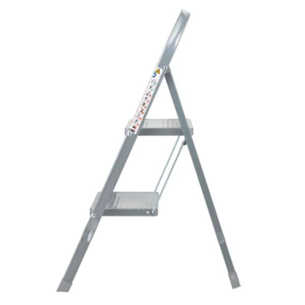 OurHouse SR20053 2 Tread Folding Step Stool Grey - Image 2