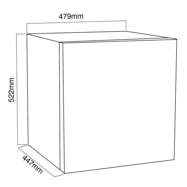 SIA TT02BL 39 Litre Black Counter Table Top Mini Freezer