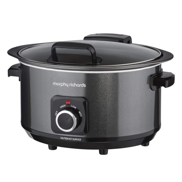 Morphy Richards 460020 Sear & Stew 3.5l Hinged Lid Slow Cooker  Black