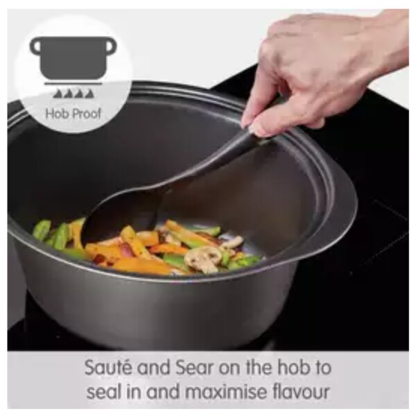 Morphy Richards 461020 Slow Cooker 6.5ltr black  With Hinged Lid - Image 3