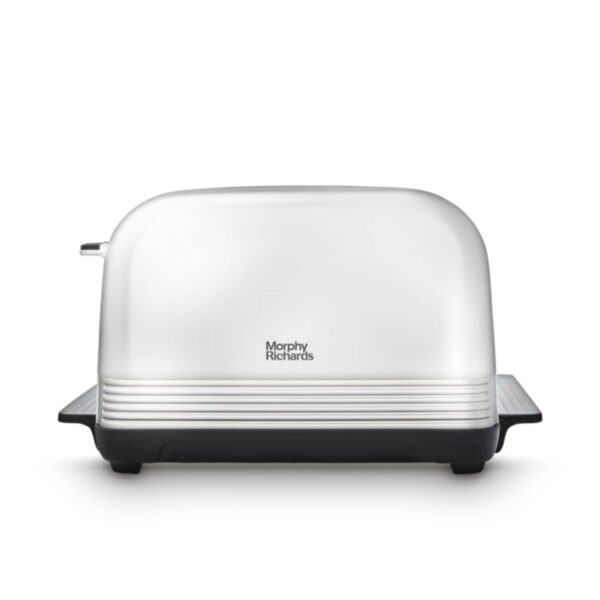 Morphy Richards 240333 Venture Retro Steel 4 Slice Toaster Grey