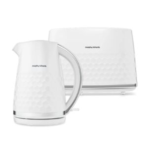 Morphy Richards Hive White Kettle and Toaster Set