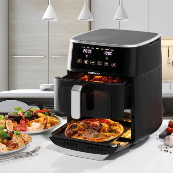 Daewoo SDA2622 11 Litre 1700w Split Drawer Air Fryer Dual Air Fryer - Image 2