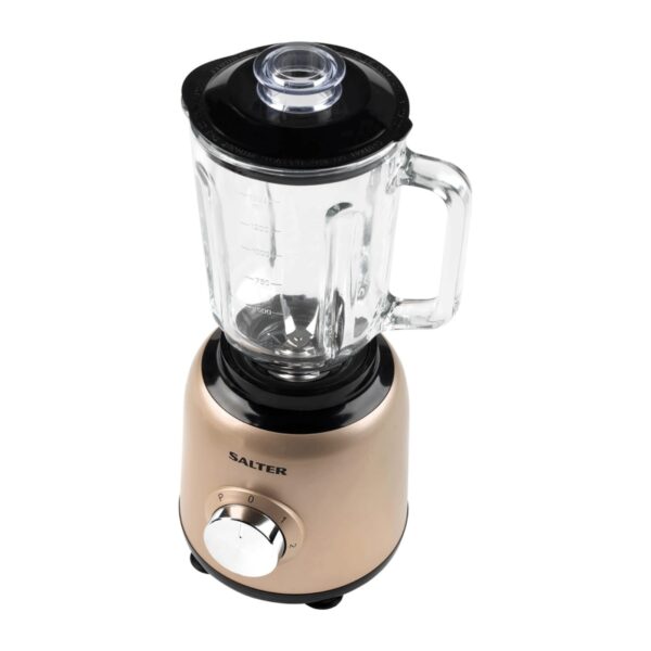 Salter 800W 1.5L Olympus Glass Jug Blender Gold