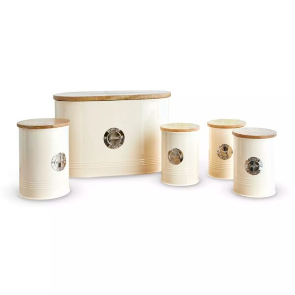 Tower Chantilly 5 Piece Storage Set Cream