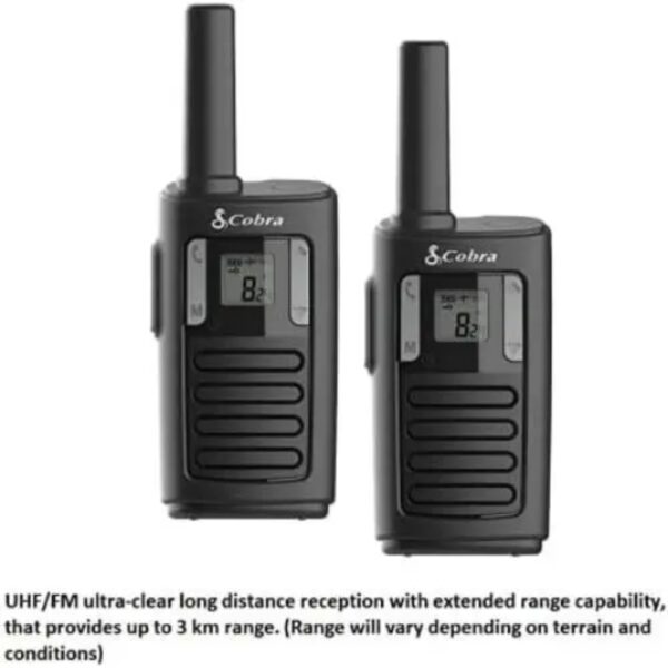 Cobra MT100 Walkie Talkies Black