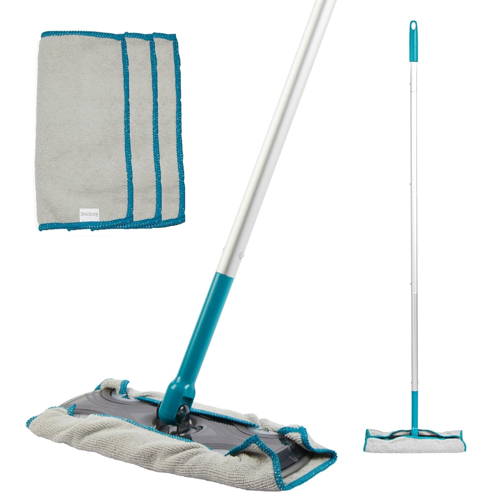 Beldray LA029357FEU7 Quick Mop With 3 Reusable Cloths