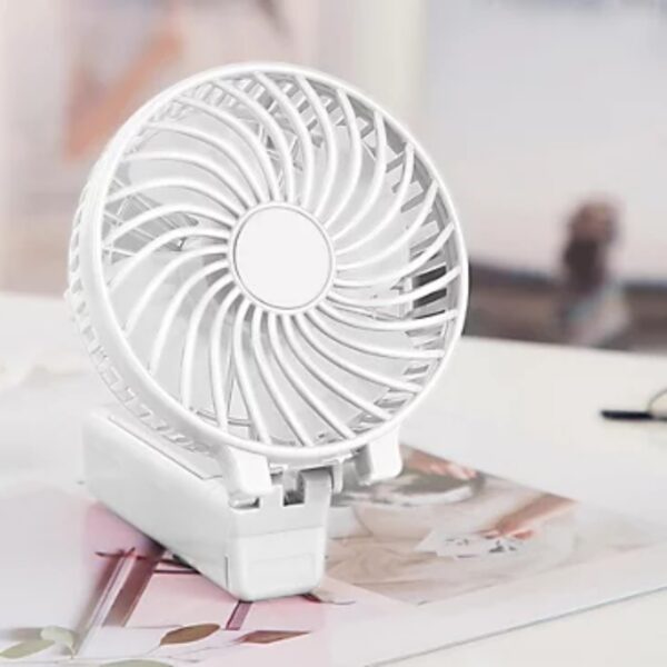 Daewoo COL1580 Mini Handheld Travel Fan White - Image 3
