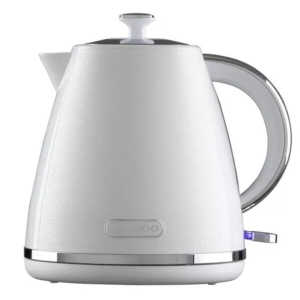 Daewoo 1.7L 3kw Pyramid Kettle White