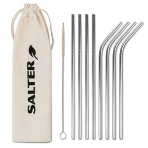 Salter Reusable Straws Stainless Steel