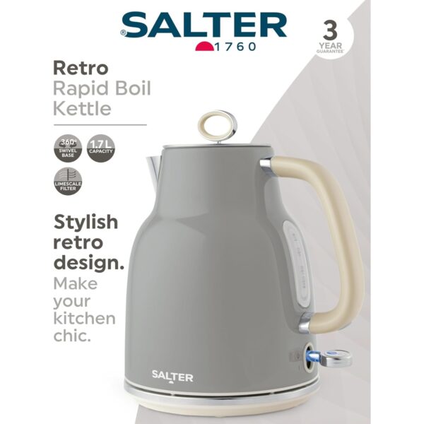 Salter EK5737GRY Retro Rapid Kettle