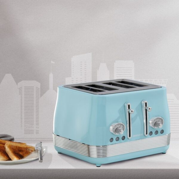 Daewoo SDA2529 Baltimore Collection 4 Slice Toaster With High Lift Blue - Image 2