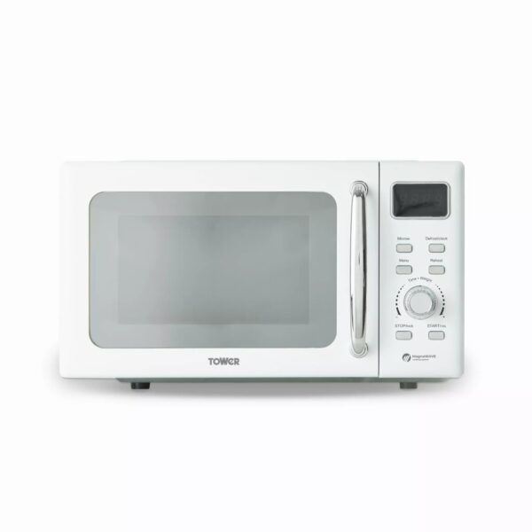 Tower 20L White 800W Digital Microwave
