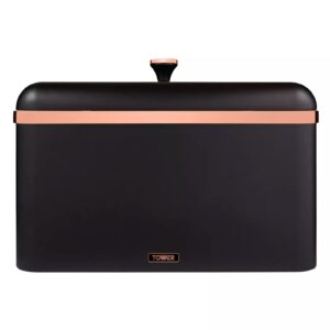 Tower T826130BLK Cavaletto Bread Bin Black Tower Cavaletto Bread Bin Black