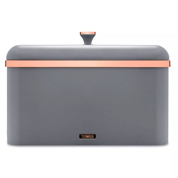 Tower Cavaletto Rose Gold Edition Bread Bin Grey