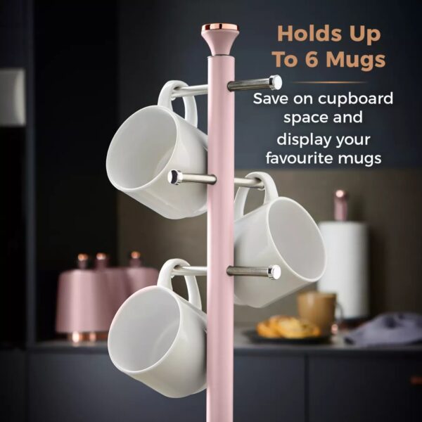 Tower T826132PNK Cavaletto Rose Gold Edition Mug Tree Pink - Image 2