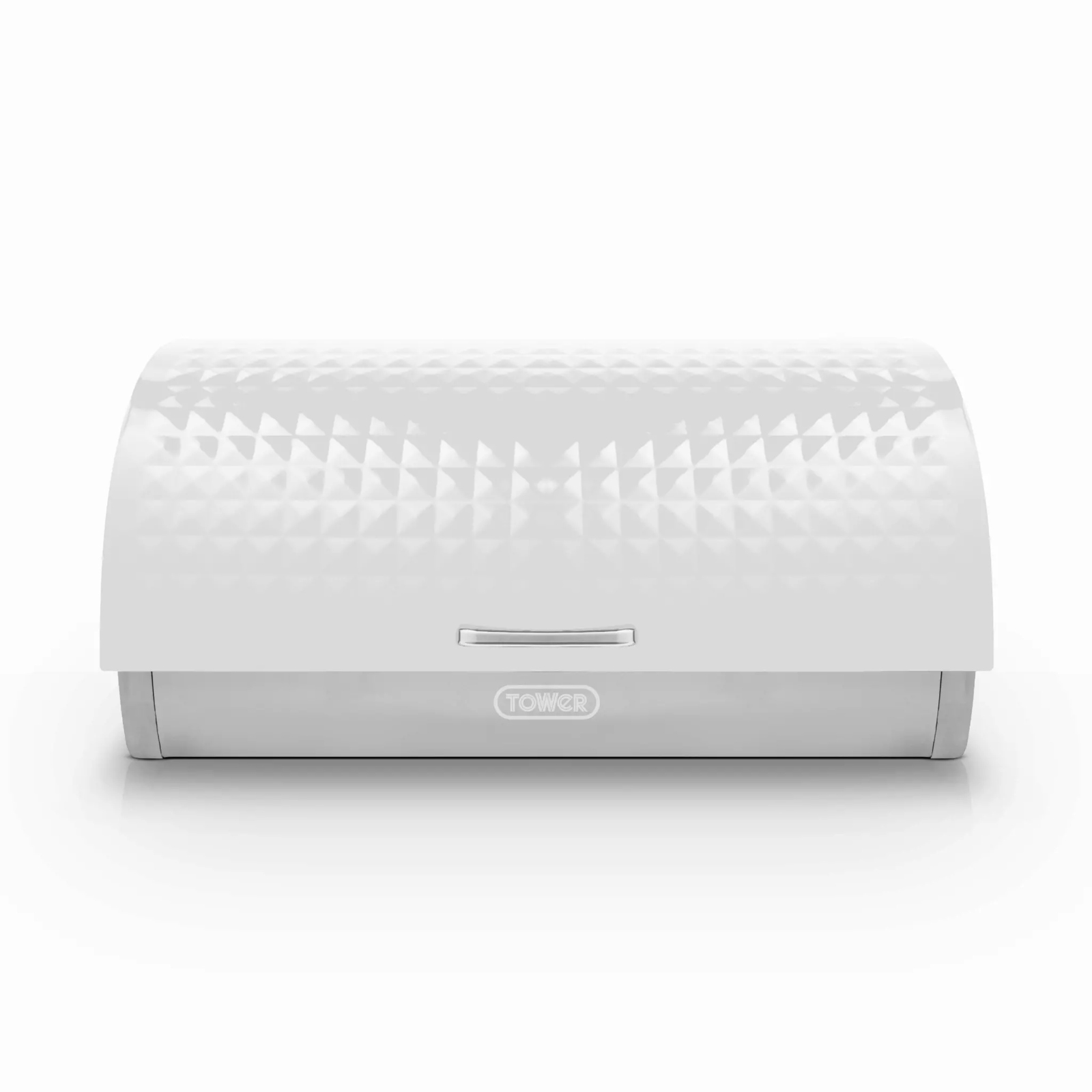 Tower T826206WHT Solitaire White Roll Top Bread Bin White Tower Solitaire White Roll Top Bread Bin White