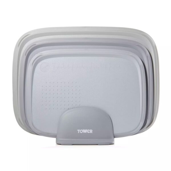 Tower 3 Piece Nesting Chopping Board Set Grey