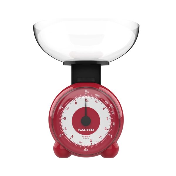 Salter 139RDDRAEU16 Orb Mechanical Kitchen Scale Red