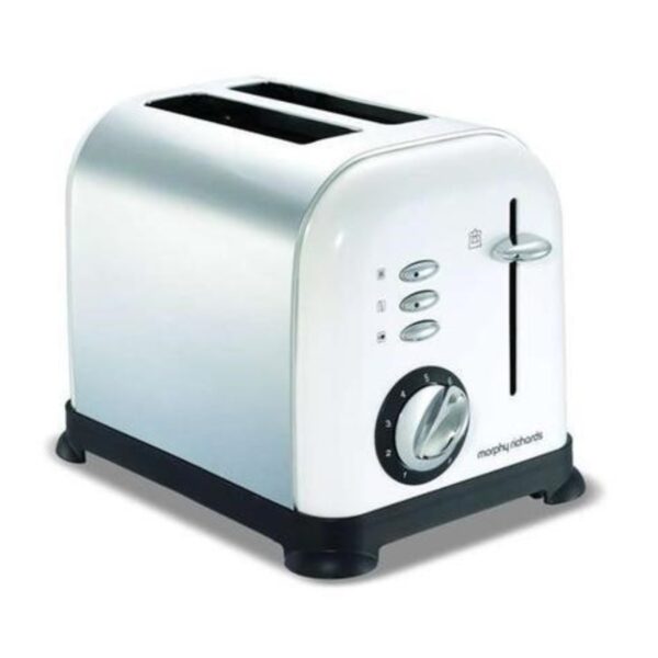 Morphy Richards 44325 White Accents 2 Slice Toaster