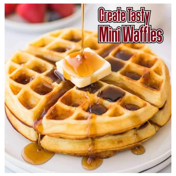 Burgess Brothers BBMWMB-BLACK Mini Waffle Maker  Black - Image 2