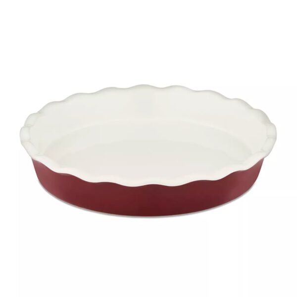 Barbary & Oak Ceramic Pie Dish Red