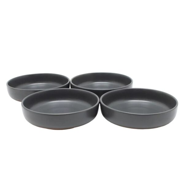 Carnaby Stonebridge 4 Piece Stoneware Pasta Bowl Set Grey