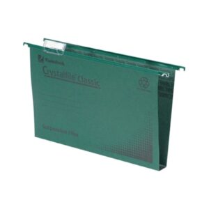 Rexel Crystalfile Classic Suspension File A4 Green