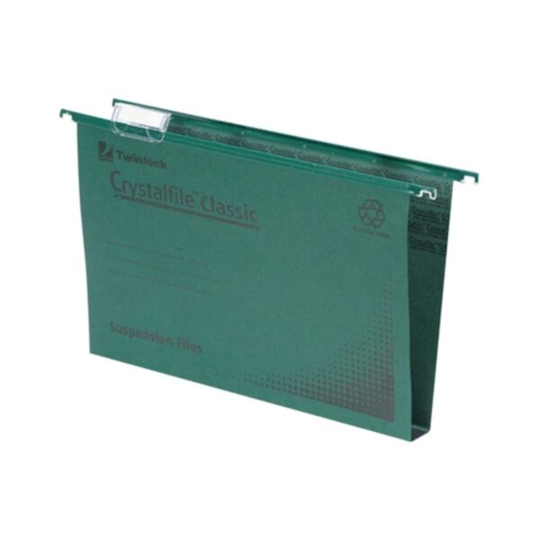 Rexel Crystalfile Classic Suspension File A4 Green
