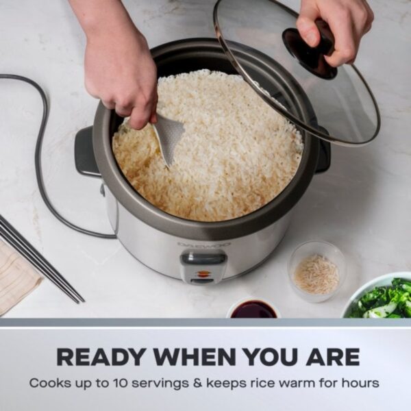 Daewoo SDA1061 1.8L Rice Cooker Stainless Steel - Image 3