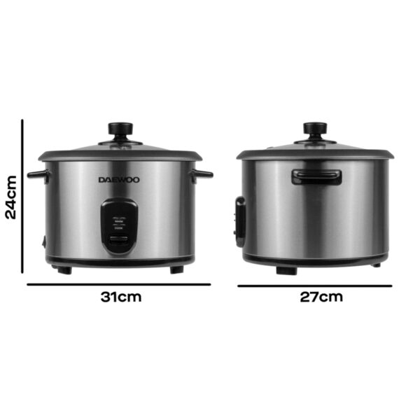 Daewoo SDA1061 1.8L Rice Cooker Stainless Steel - Image 4