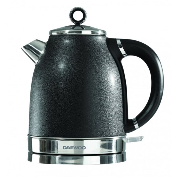 Daewoo Glace Noir 1.7L Rapid Boil Kettle Black