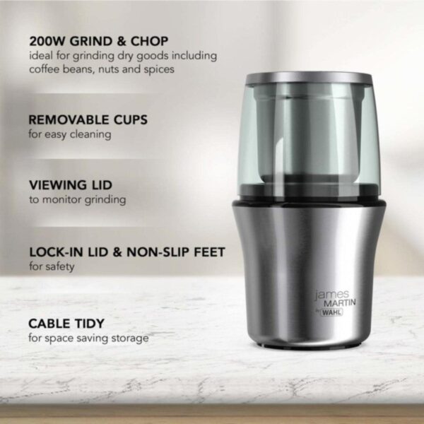 James Martin By Wahl ZX889 Grind And Chop 200W Silver - Image 3