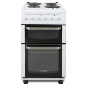 Montpellier TCE51W Eco 50cm Twin Cavity Electric Cooker White Montpellier Eco 50cm Twin Cavity Electric Cooker White