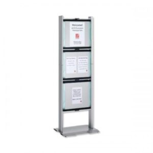 Nobo 1902341 Information Point 3 Double-side Frames each for 12x A4 or 6x A3 Nobo Information Point 3 Double-side Frames each for 12x A4 or 6x A3