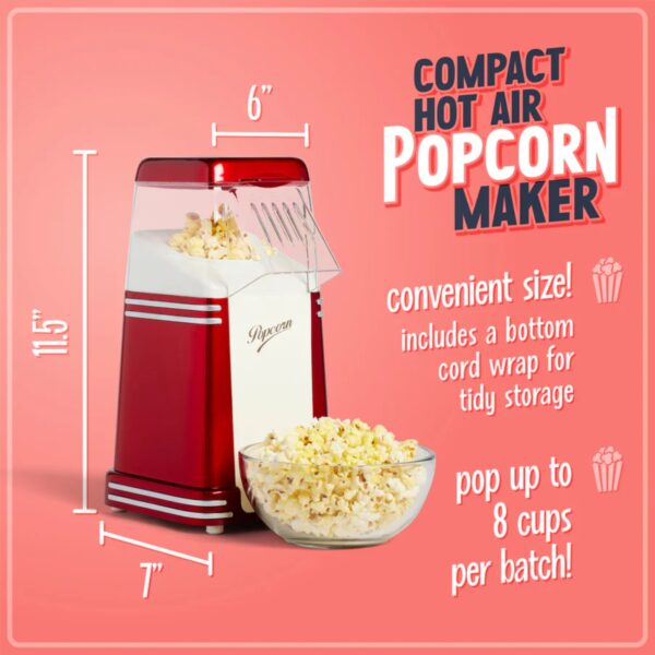 Nostalgia RHP310 Popcorn Maker Red - Image 2