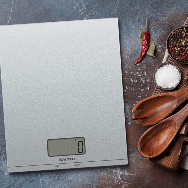 Salter 1173SVGLDR Glitter Digital Kitchen Scale Silver - Image 2
