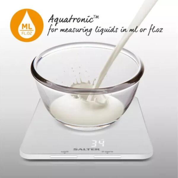 Salter Ghost 1180WHDR Digital Kitchen Scales White - Image 2