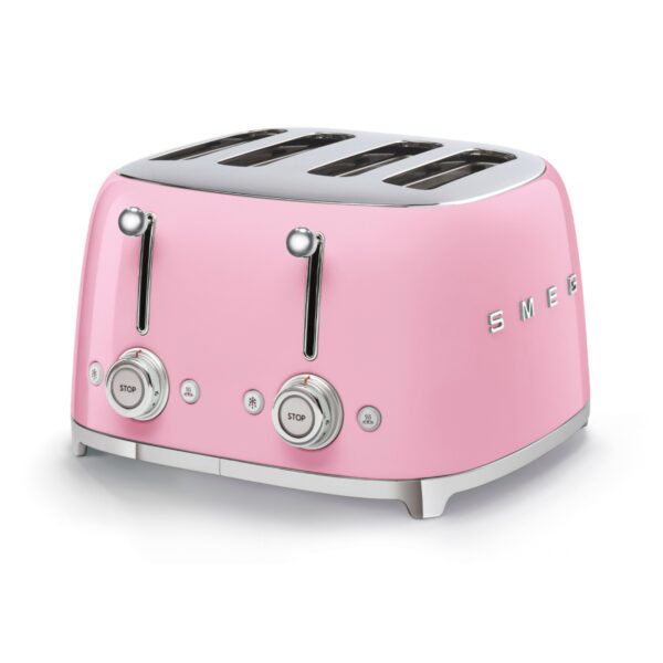Smeg 50s Style 4 Slice Toaster Pink